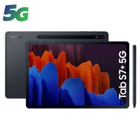 Priego-Mobile-comprar-Tablet Samsung Galaxy Tab S7+ 12.4"/ 8GB/ 256GB/ 5G/ Negra