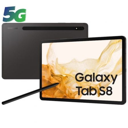 Priego-Mobile-comprar-Tablet Samsung Galaxy Tab S8 11"/ 8GB/ 128GB/ 5G/ Gris Grafito