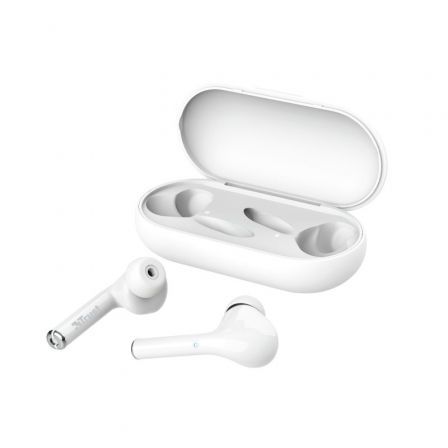 Priego-Mobile-comprar-Auriculares Bluetooth Trust Nika Touch con estuche de carga/ Autonomía 6h/ Blancos