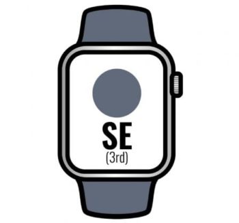Priego-Mobile-comprar-Apple Watch SE 3rd/ GPS/ 40mm/ Caja de Aluminio Plata/ Correa Deportiva Azul Tempestad M/L