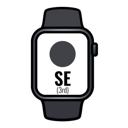 Priego-Mobile-comprar-Apple Watch SE 3rd/ Gps/ 44mm/ Caja de Aluminio Medianoche/ Correa Deportiva Medianoche M/L