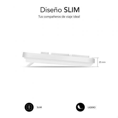 Priego-Mobile-comprar-Teclado Subblim Business Slim Silencioso/ Blanco