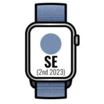 Priego-Mobile-comprar-Apple Watch SE 2 Gen 2023/ GPS/ 40mm/ Caja de Aluminio Plata/ Correa Deportiva Loop Azul Invierno