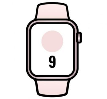 Priego-Mobile-comprar-Apple Watch Series 9/ GPS/ 45mm/ Cellular/ Caja de Aluminio Rosa/ Correa Deportiva Rosa Claro M/L