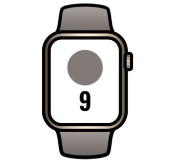 Priego-Mobile-comprar-Apple Watch Series 9/ Gps/ Cellular/ 45 mm/ Caja de Acero Oro/ Correa deportiva Arcilla S/M