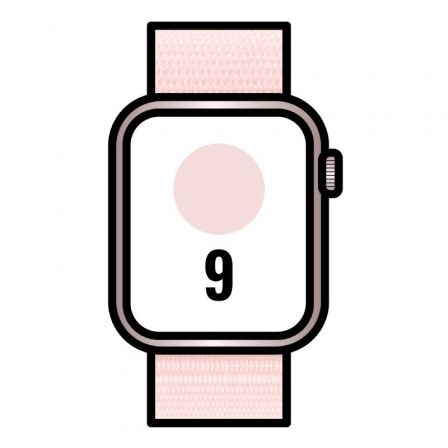 Priego-Mobile-comprar-Apple Watch Series 9/ GPS/ Cellular/ 41mm/ Caja de Aluminio Rosa/ Correa Deportiva Loop Rosa Claro