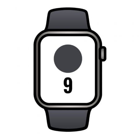 Priego-Mobile-comprar-Apple Watch Series 9/ Gps/ Cellular/ 41 mm/ Caja de Acero Grafito/ Correa deportiva Medianoche S/M