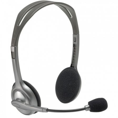 Priego-Mobile-comprar-Auriculares Logitech H110/ con Micrófono/ Jack 3.5/ Plateados