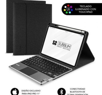 Priego-Mobile-comprar-Funda con Teclado Subblim Keytab Pro Bluetooth Touchpad para Tablets Apple iPad Pro de 11" 2020/ Negra