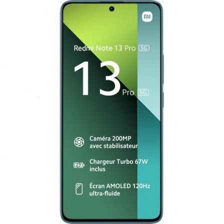 Priego-Mobile-comprar-Smartphone Xiaomi Redmi Note 13 Pro NFC 8GB/ 256GB/ 6.67"/ 5G/ Verde Azulado